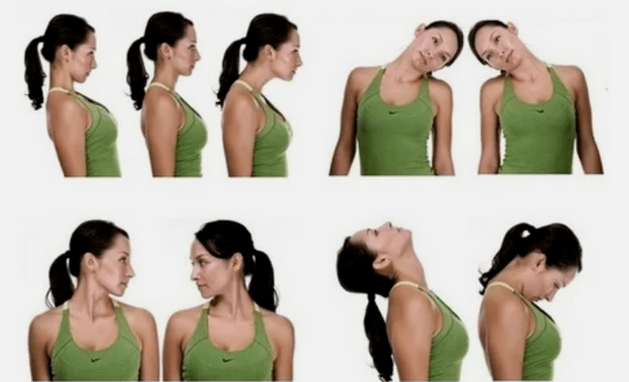 Exercices du cou d'ostéochondrose