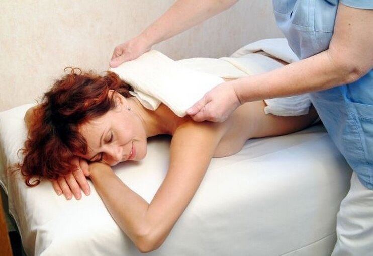 Compresse pour l'ostéochondrose cervicale